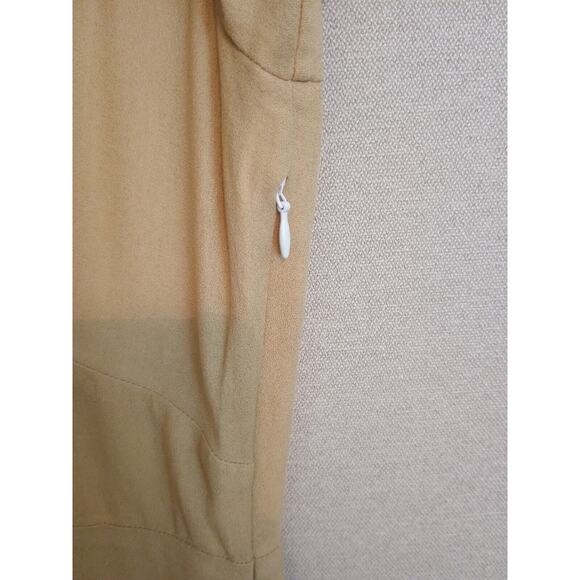 & Other Stories Dress Women's 8 Yellow Minimalist V Neck Short Sleeve Flare - Picture 5 of 6